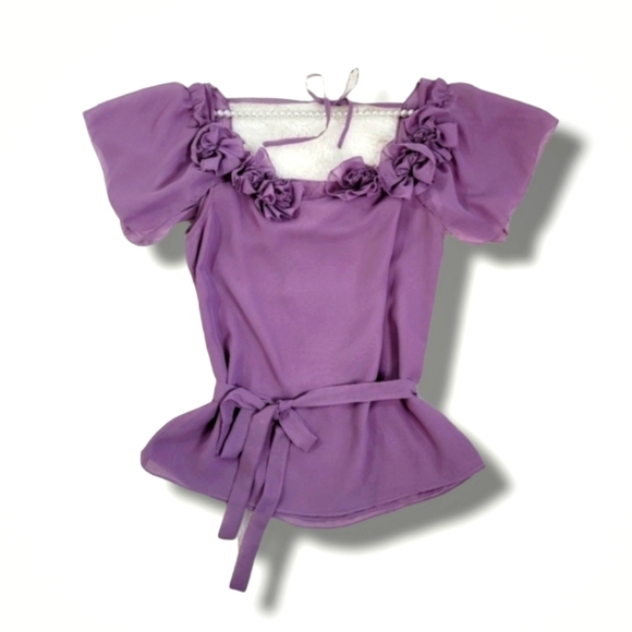 Charlotte Russe Chiffon Blouse - Picture 1 of 16